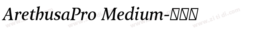ArethusaPro Medium字体转换